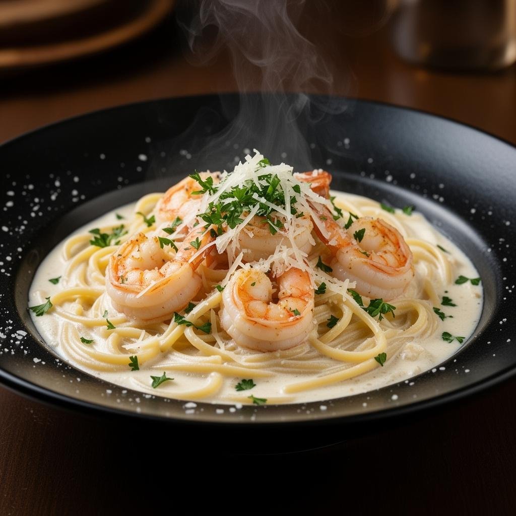 Shrimp Alfredo Linguine
